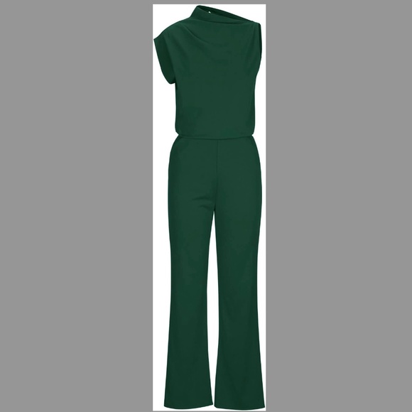 Elegant Green One Piece Jumpsuit Size XL - Picture 2 of 12
